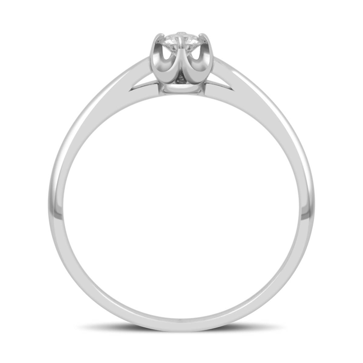 Помолвочное кольцо из белого золота с бриллиантом (032593)