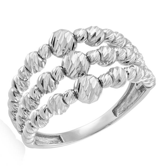 Кольцо из белого золота (054279)