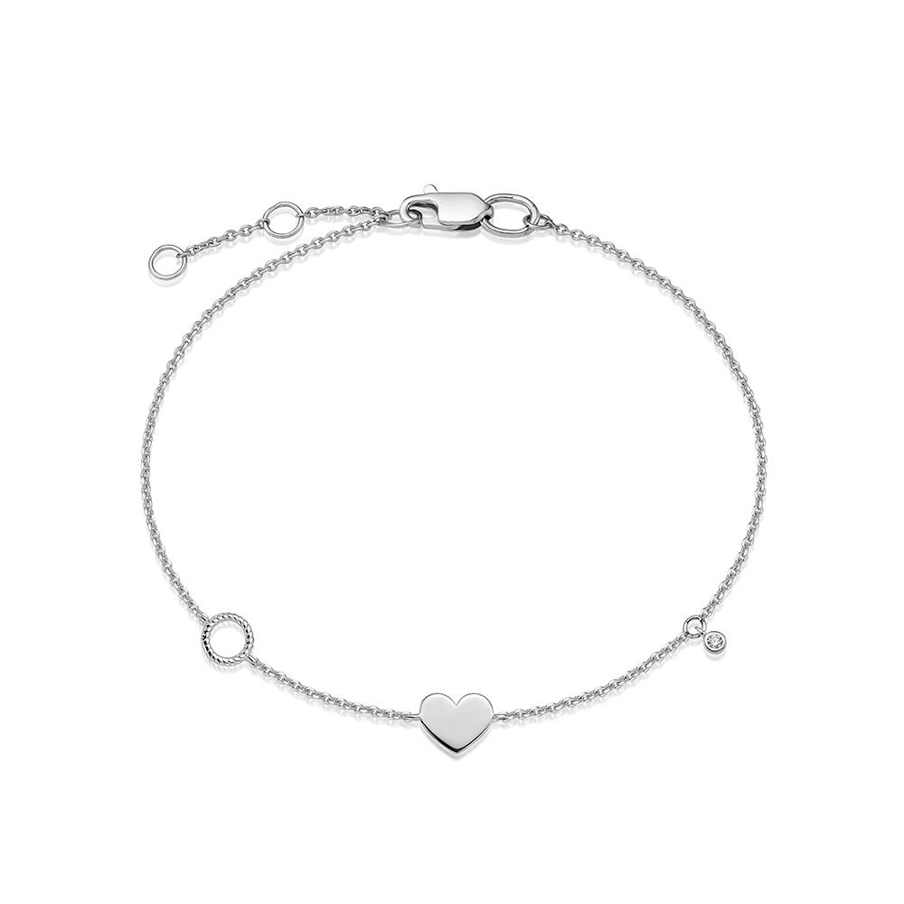 Браслет из белого золота с бриллиантами (055191)