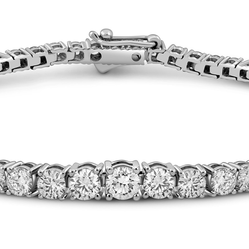 Браслет из белого золота с бриллиантами (052363)