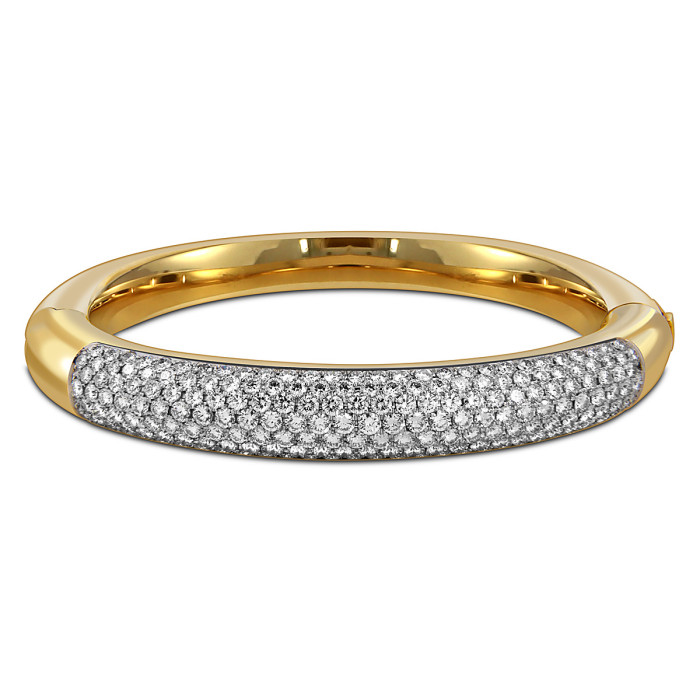 Браслет из жёлтого золота с бриллиантами (049698)