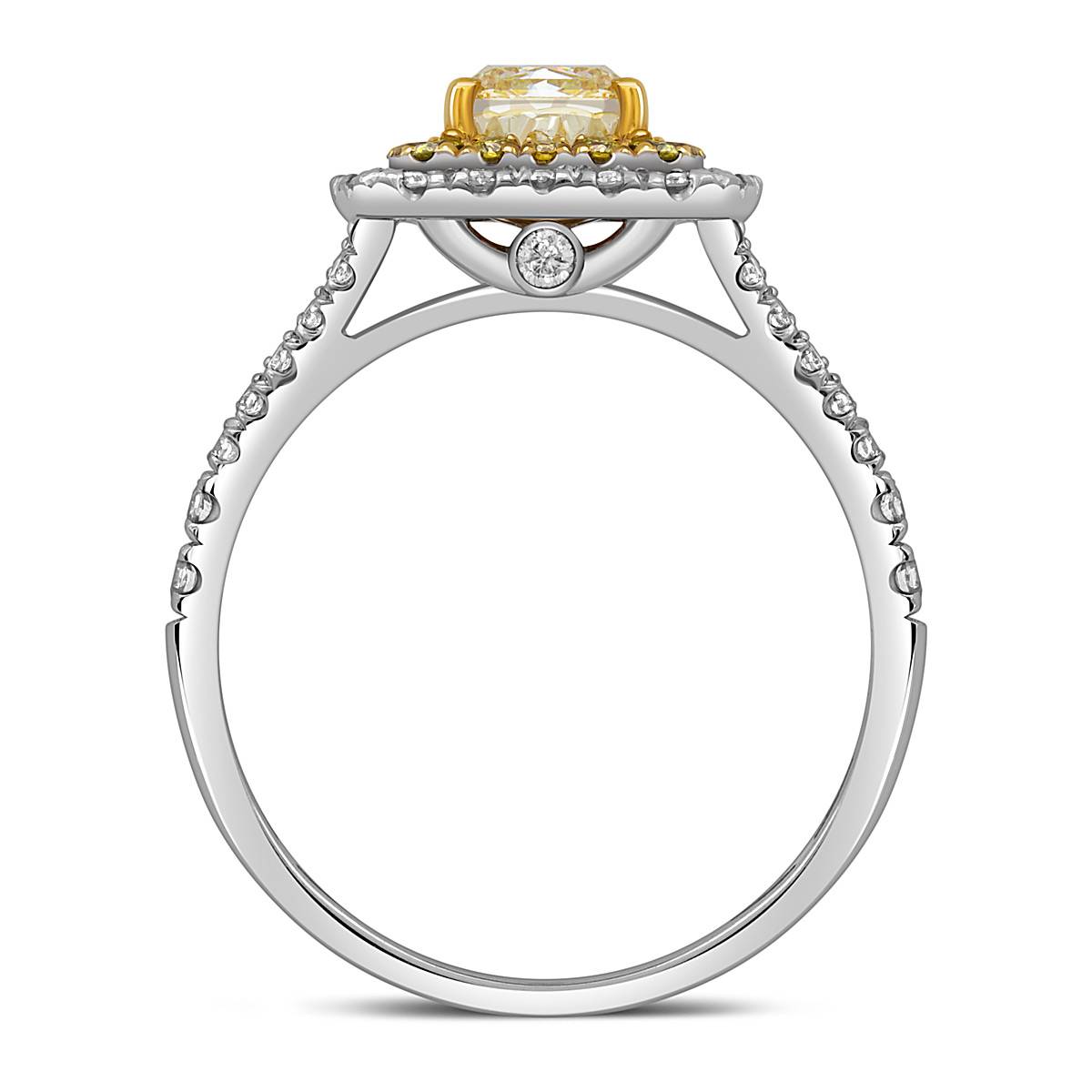 Кольцо из белого золота с бриллиантами (052873)