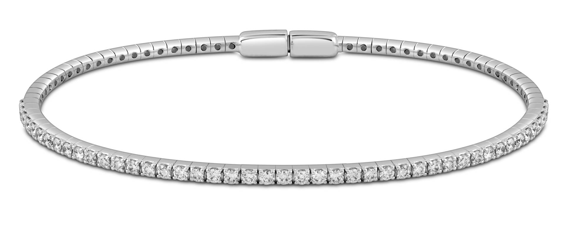 Браслет из белого золота с бриллиантами 