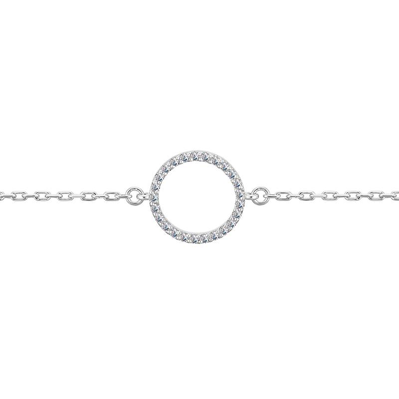 Браслет из белого золота с бриллиантами (036208)