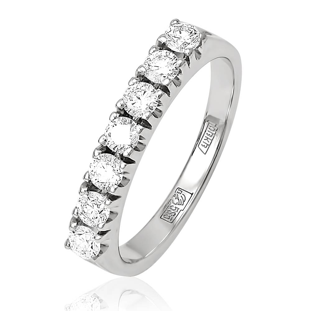 Кольцо из белого золота с бриллиантами (053114)