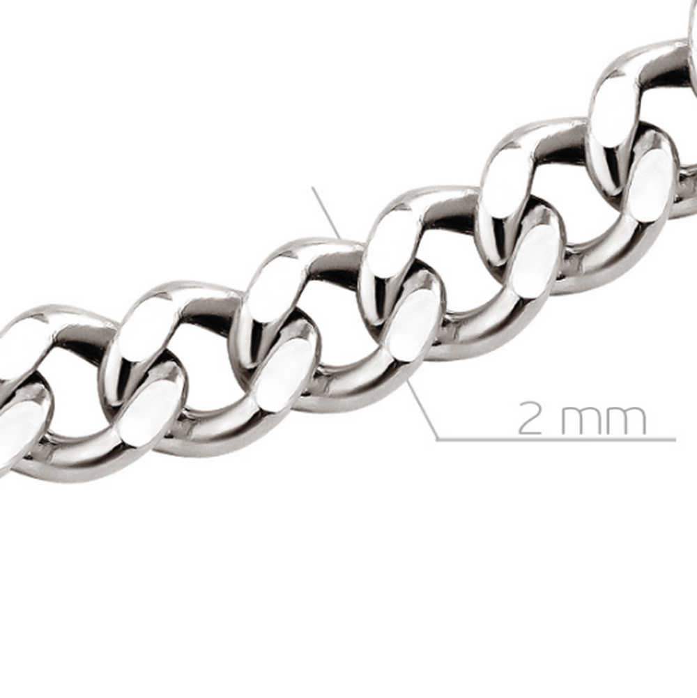 Цепь из белого золота, плетение 