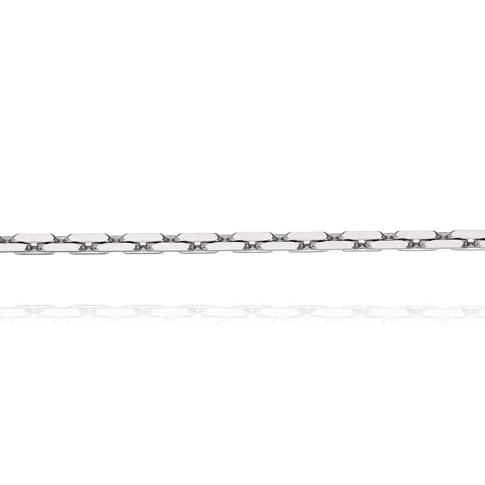 Цепь из белого золота, плетение Якорное (045591)