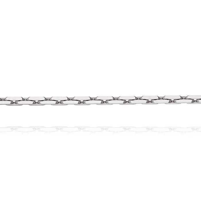Цепь из белого золота, плетение Якорное (045591)