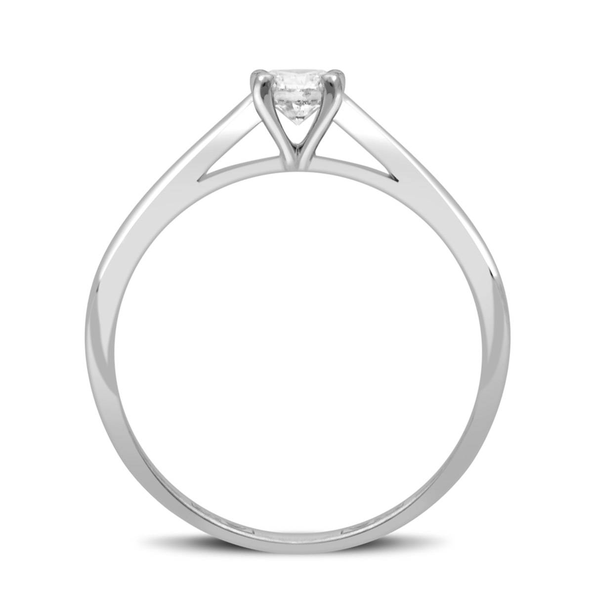 Помолвочное кольцо из белого золота с бриллиантом (032126)