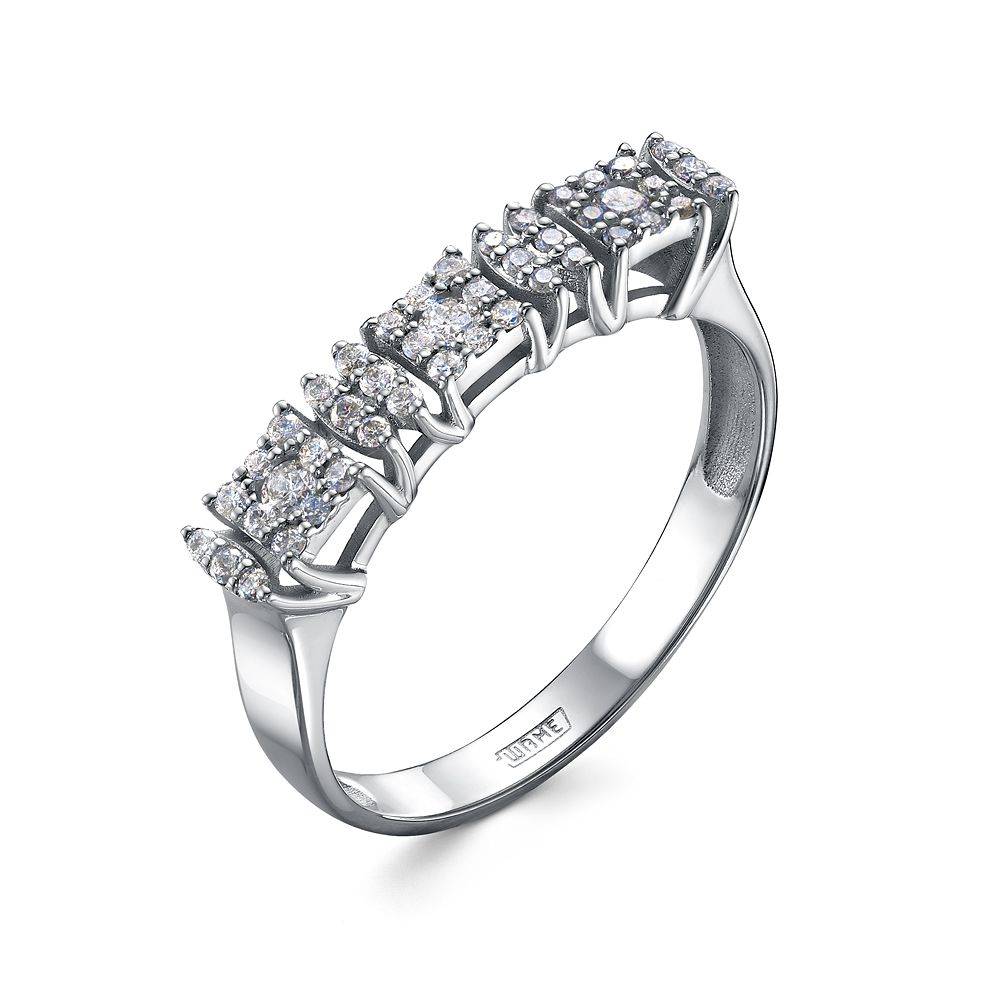 Кольцо из платины с бриллиантами (057995)