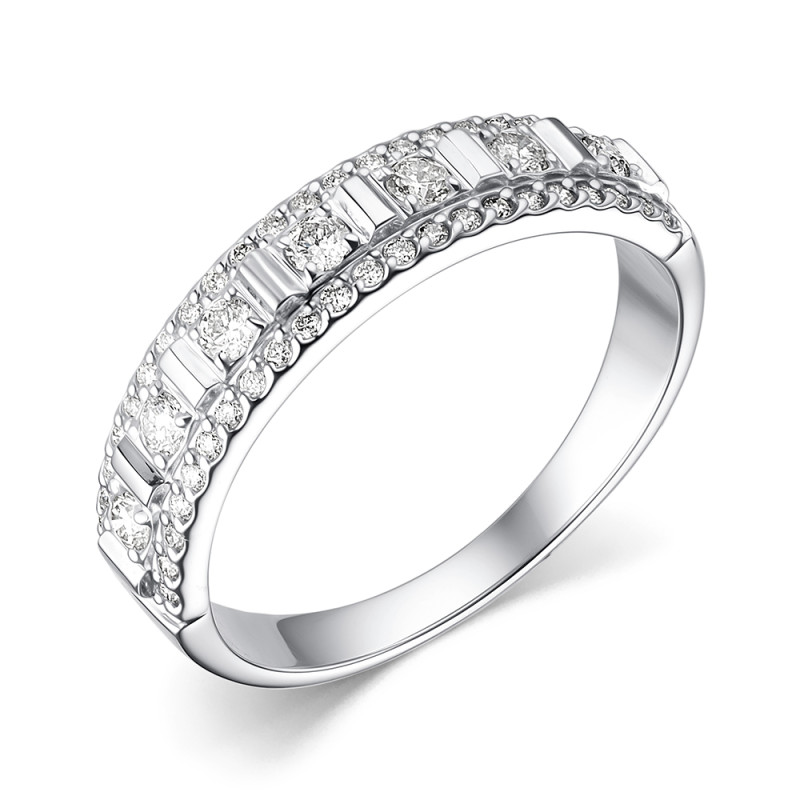 Кольцо из белого золота с бриллиантами  (060503)