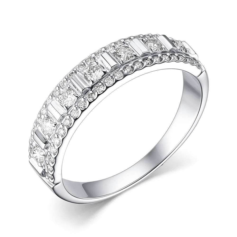 Кольцо из белого золота с бриллиантами  (060503)