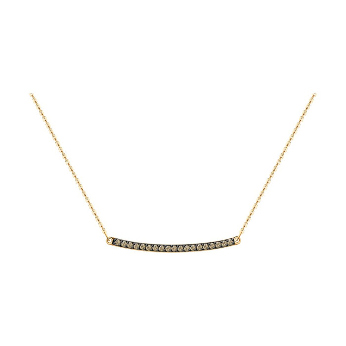 Колье из красного золота с бриллиантами (045242)