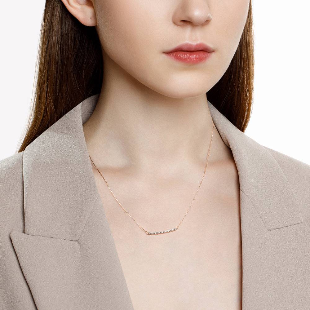 Колье из красного золота с бриллиантами (045242)