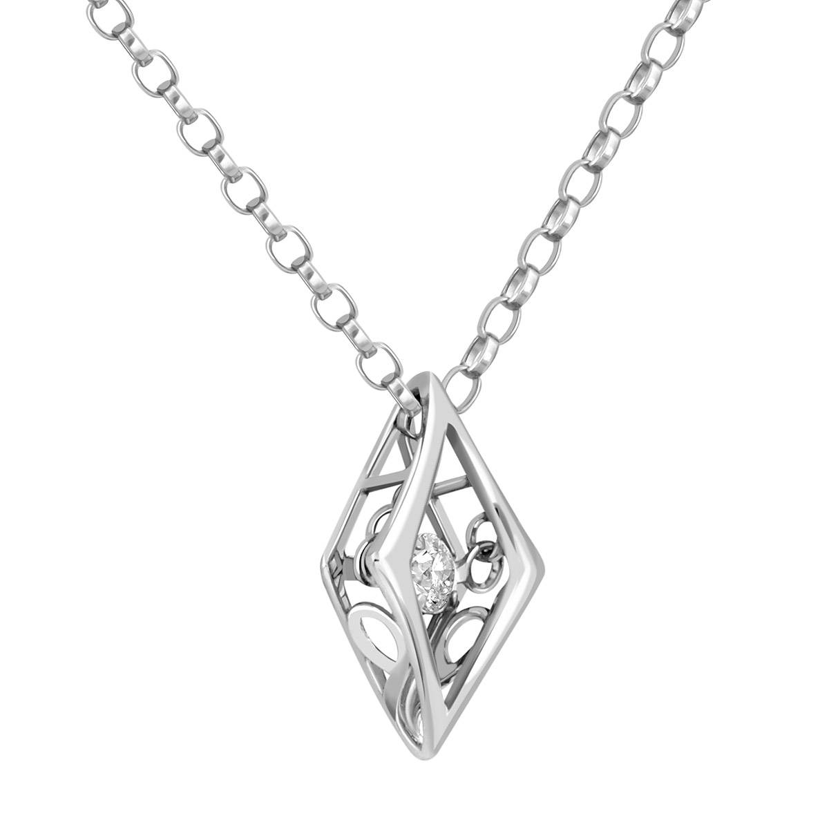 Колье из белого золота с 