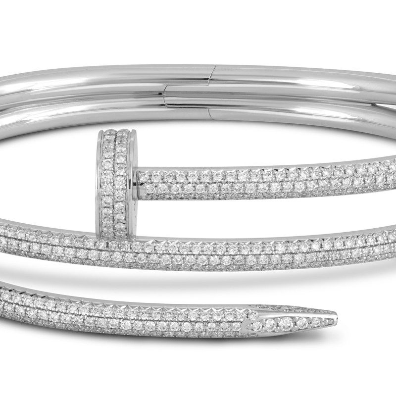 Браслет из белого золота с бриллиантами (051820)