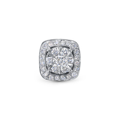 Кулон из платины с бриллиантами (058384)