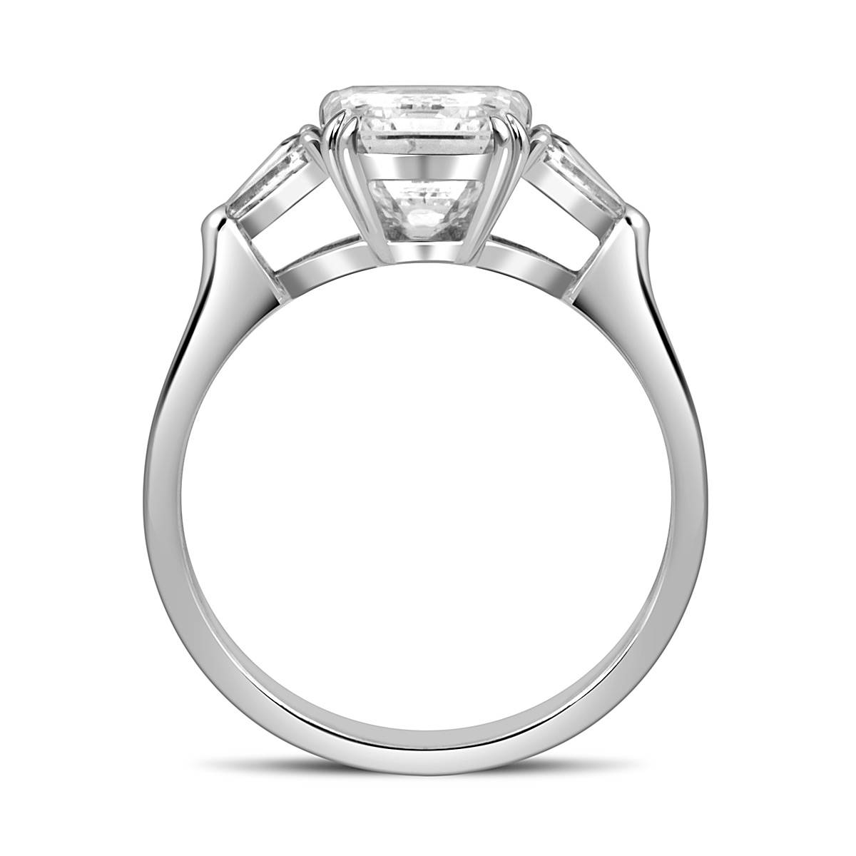 Помолвочное кольцо из белого золота с бриллиантами (051653)