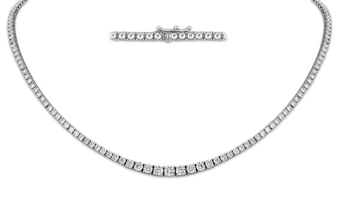 Колье из белого золота с бриллиантами "Crivelli" (049095)