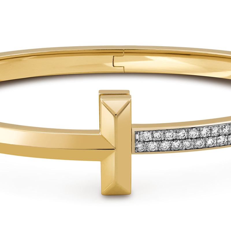 Браслет из жёлтого золота с бриллиантами (052048)