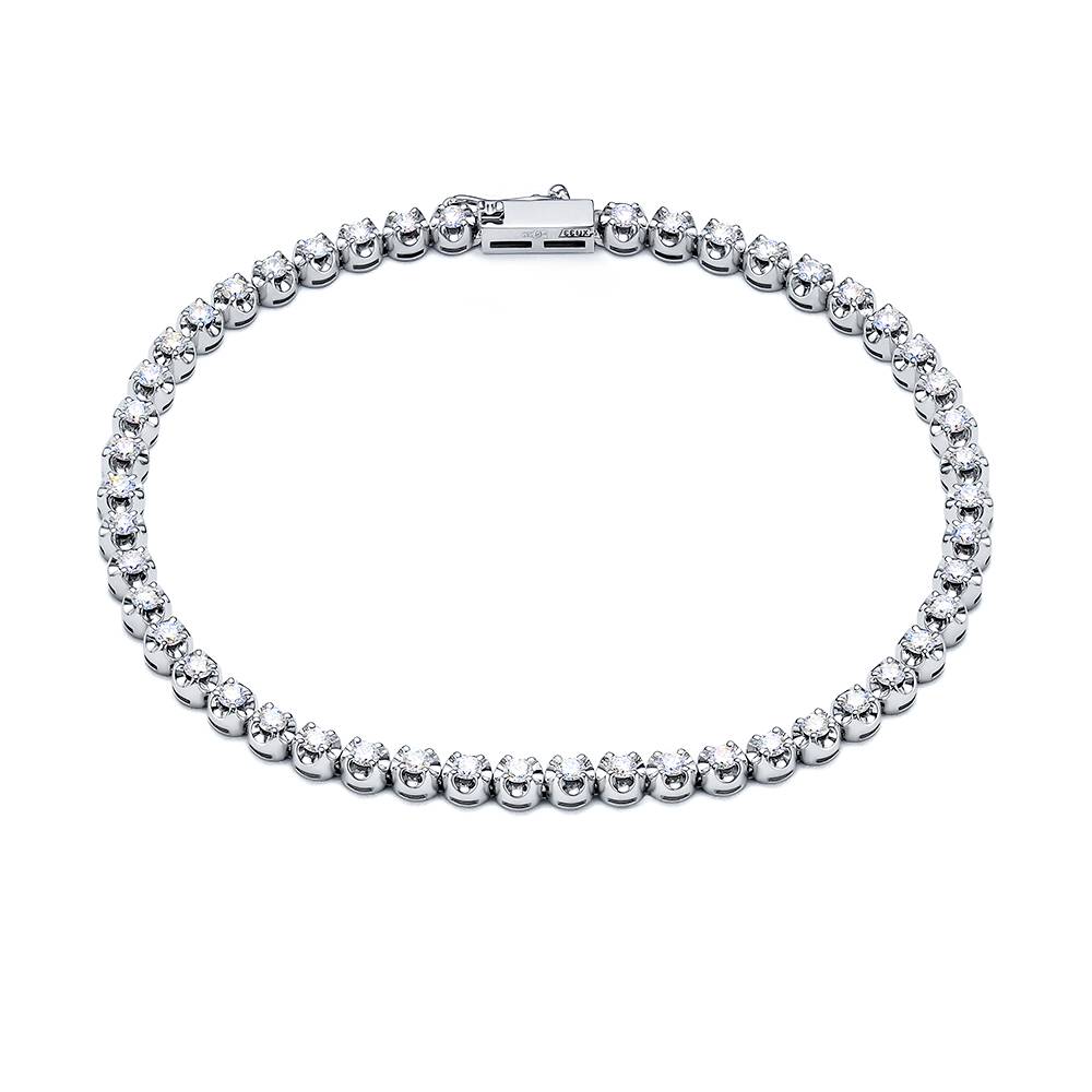 Браслет из белого золота с бриллиантами (059438)