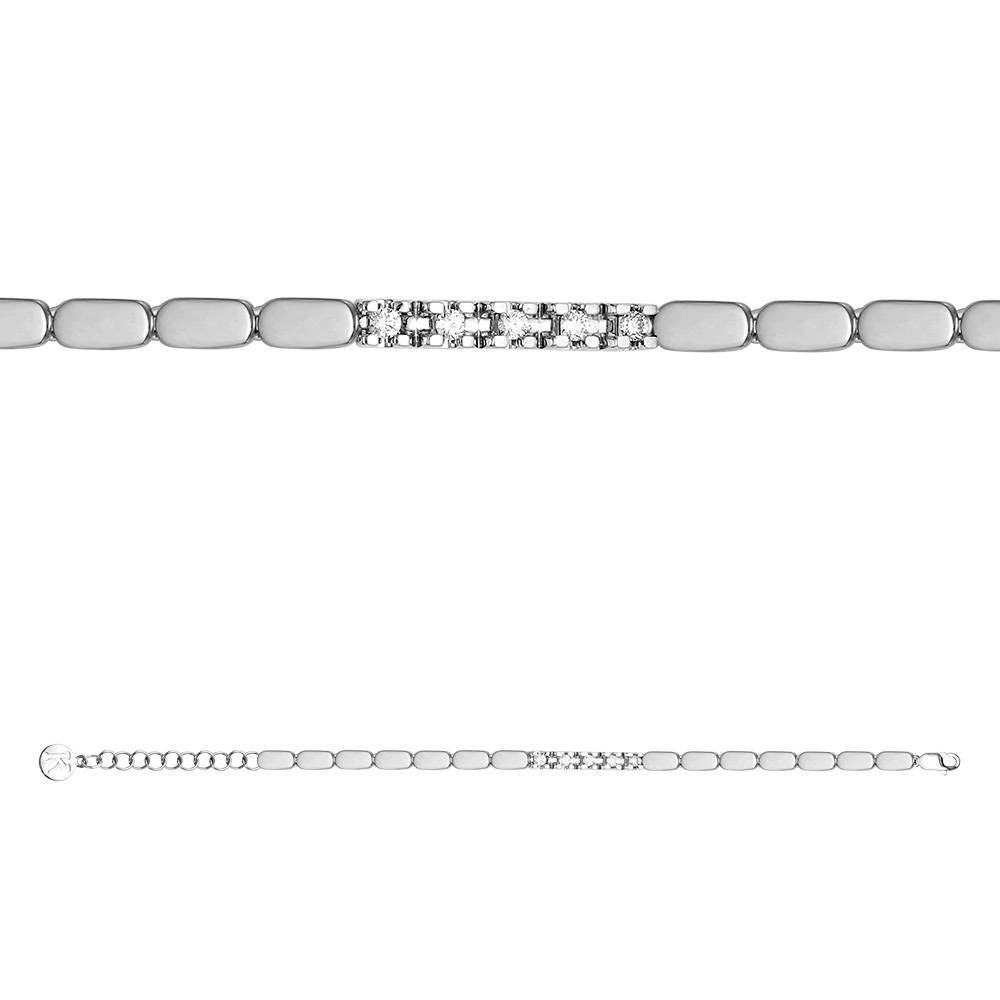 Браслет из белого золота с бриллиантами (050512)
