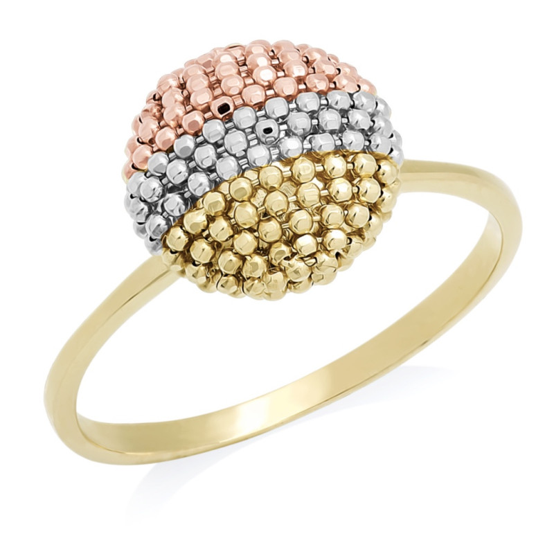 Кольцо из комбинированного золота (054281)