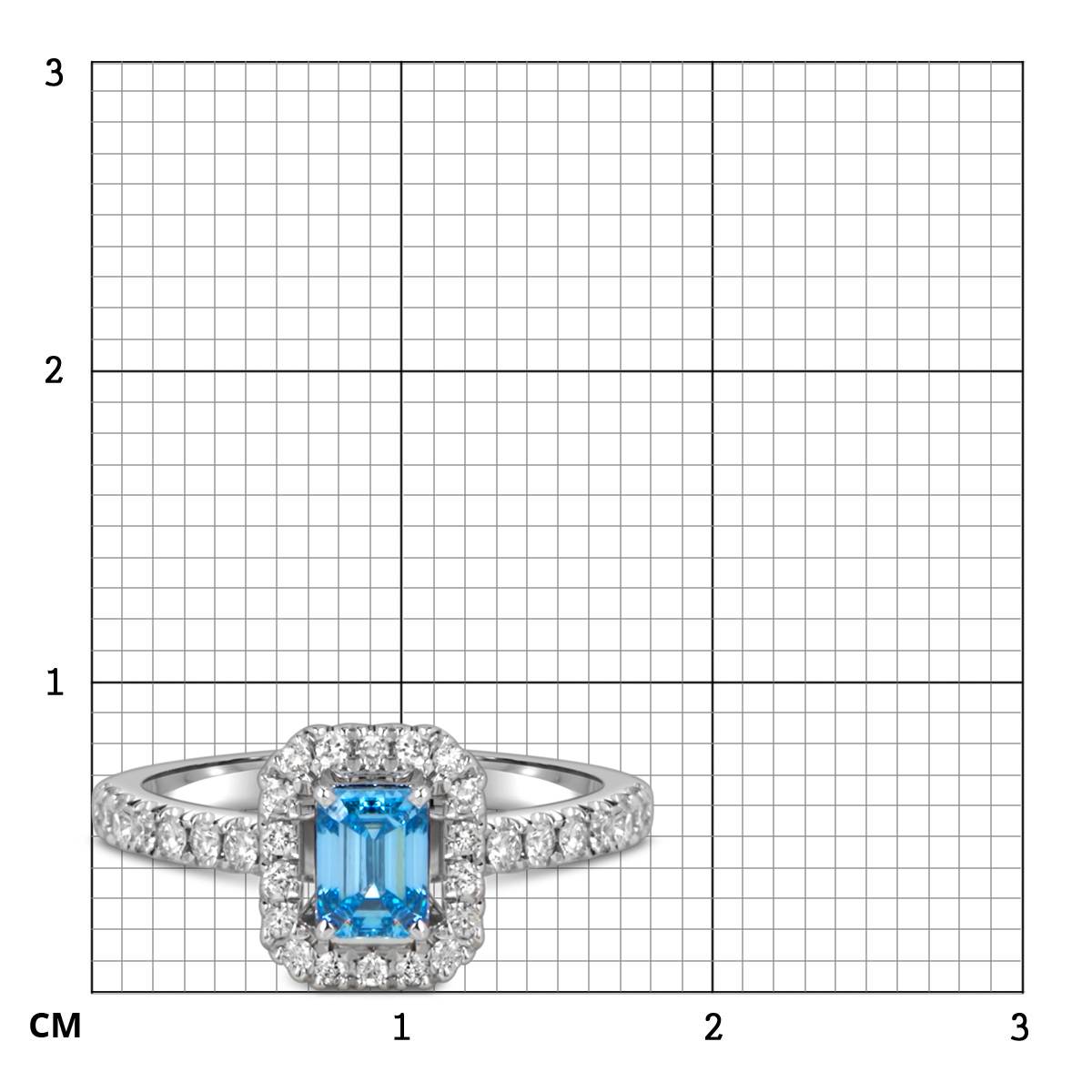 Помолвочное кольцо из белого золота с бриллиантами (060205)