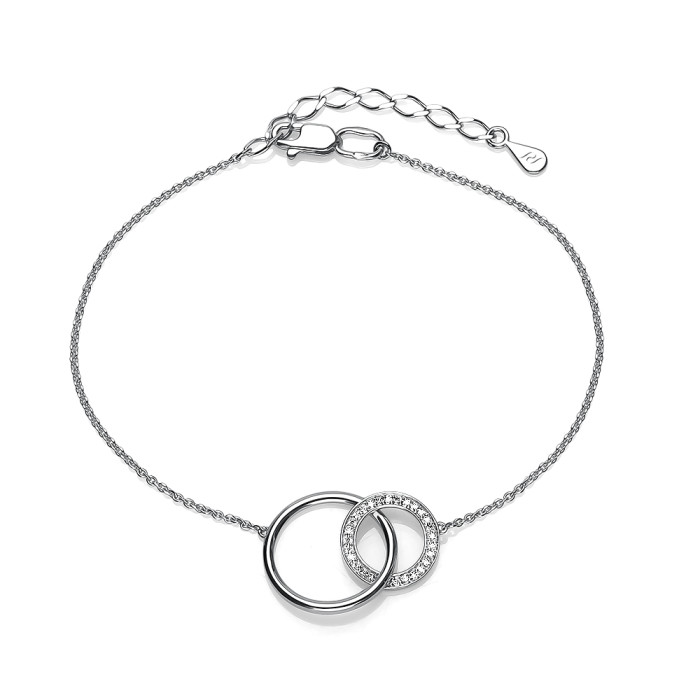 Браслет из белого золота с бриллиантами (060945)