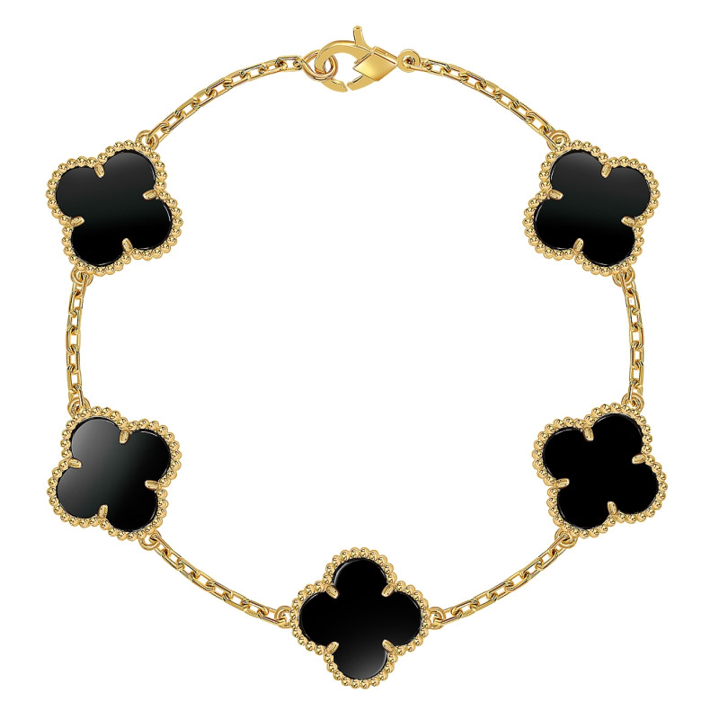 Браслет из белого золота с ониксом (052039) Браслет из белого золота с ониксом (052039)