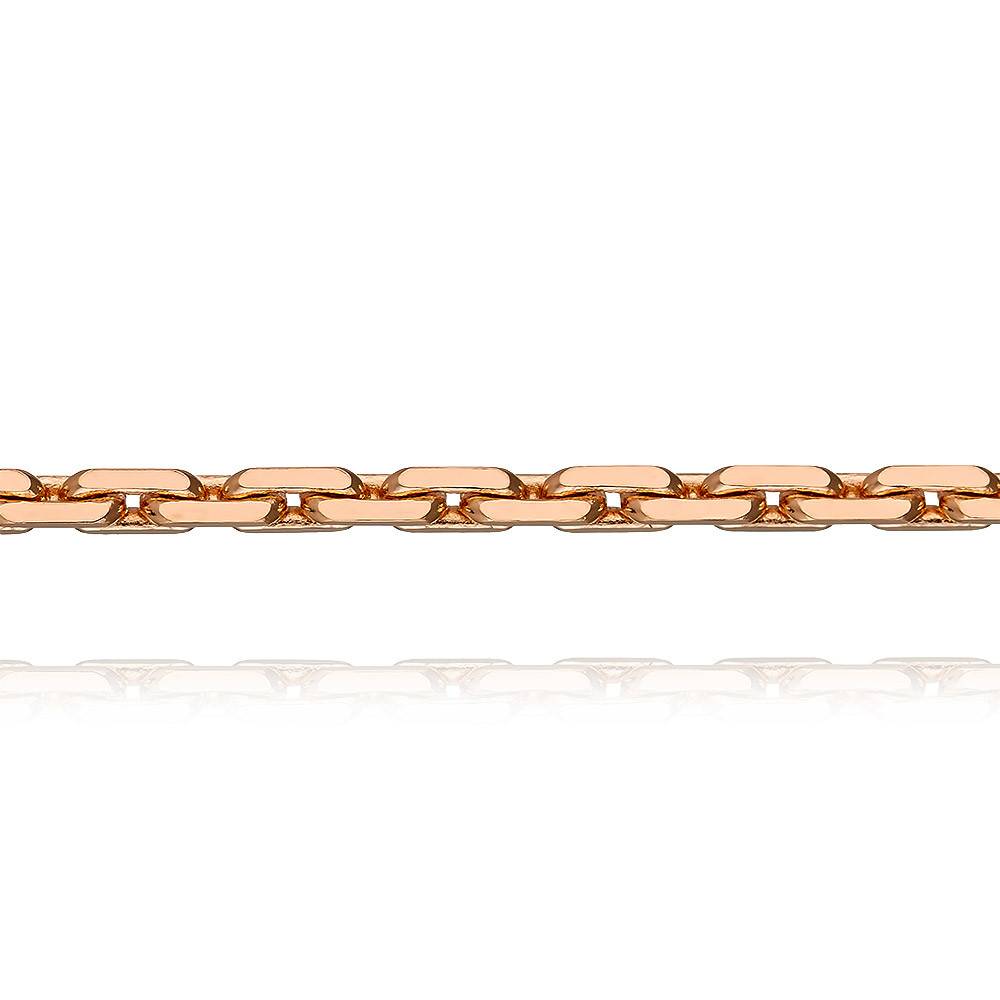 Цепь из красного золота, плетение Якорное (044307)