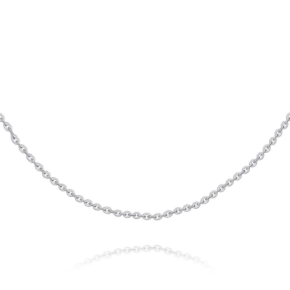 Цепь из белого золота, плетение Якорное (046063)