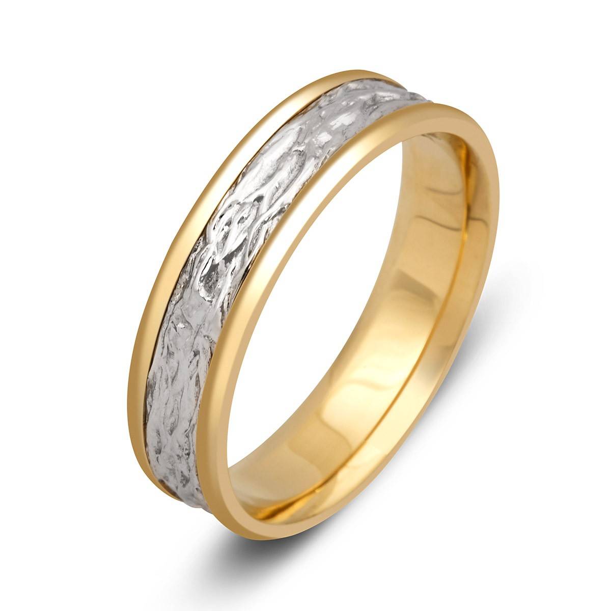 Обручальное кольцо из комбинированного золота (000118)