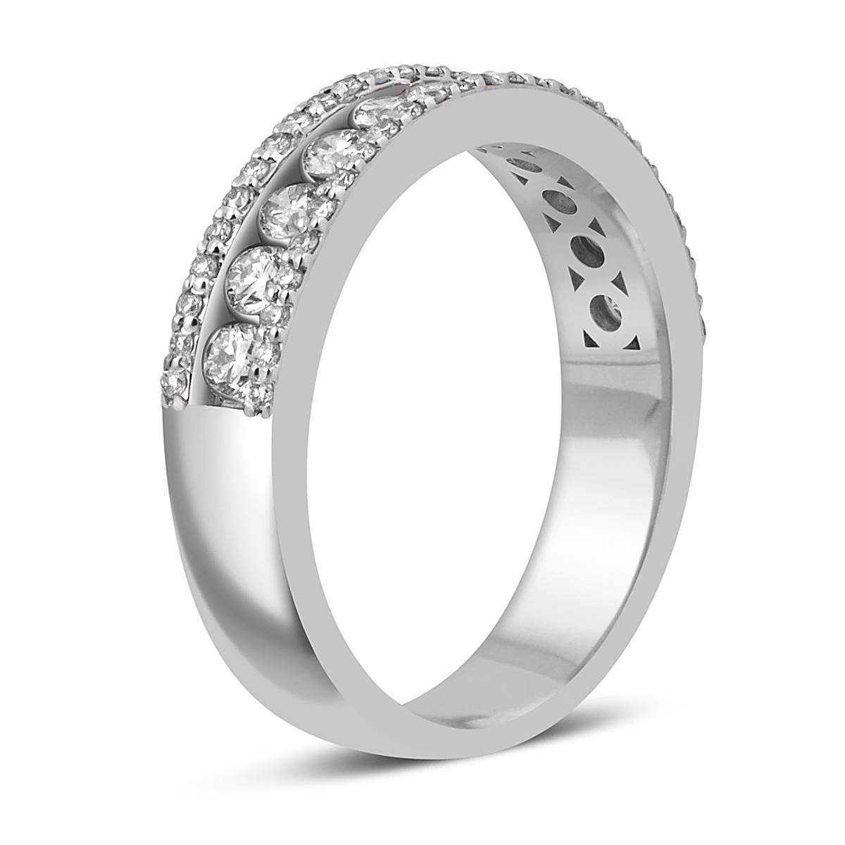 Кольцо из белого золота с бриллиантами (051986)