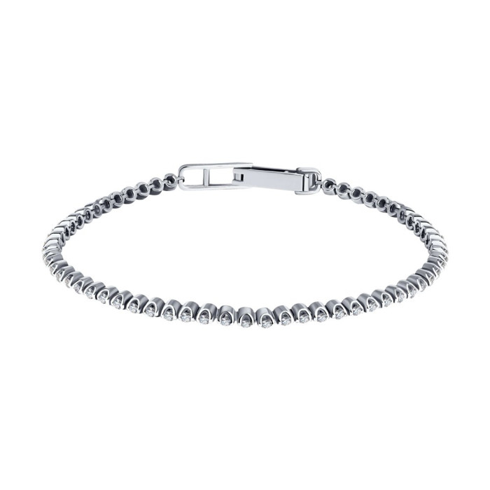 Браслет из белого золота с бриллиантами (052868)