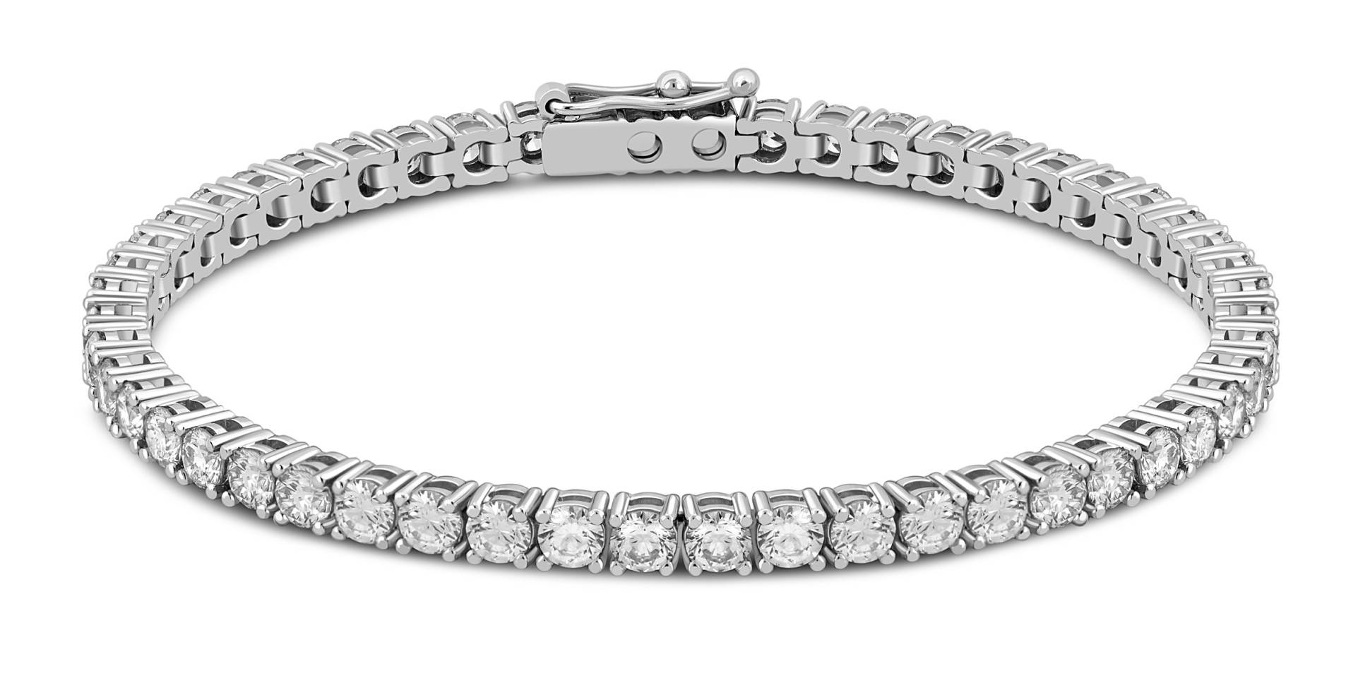 Браслет из белого золота с бриллиантами (054349)