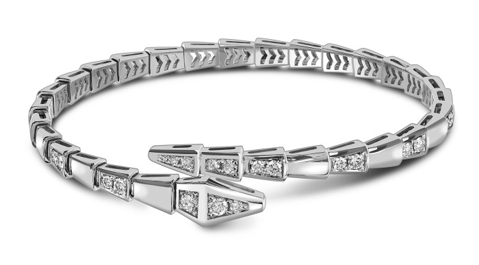Браслет из белого золота с бриллиантами (059593)
