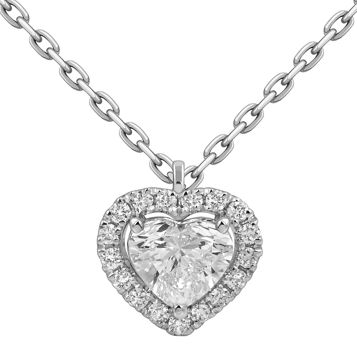 Колье из белого золота с бриллиантами 