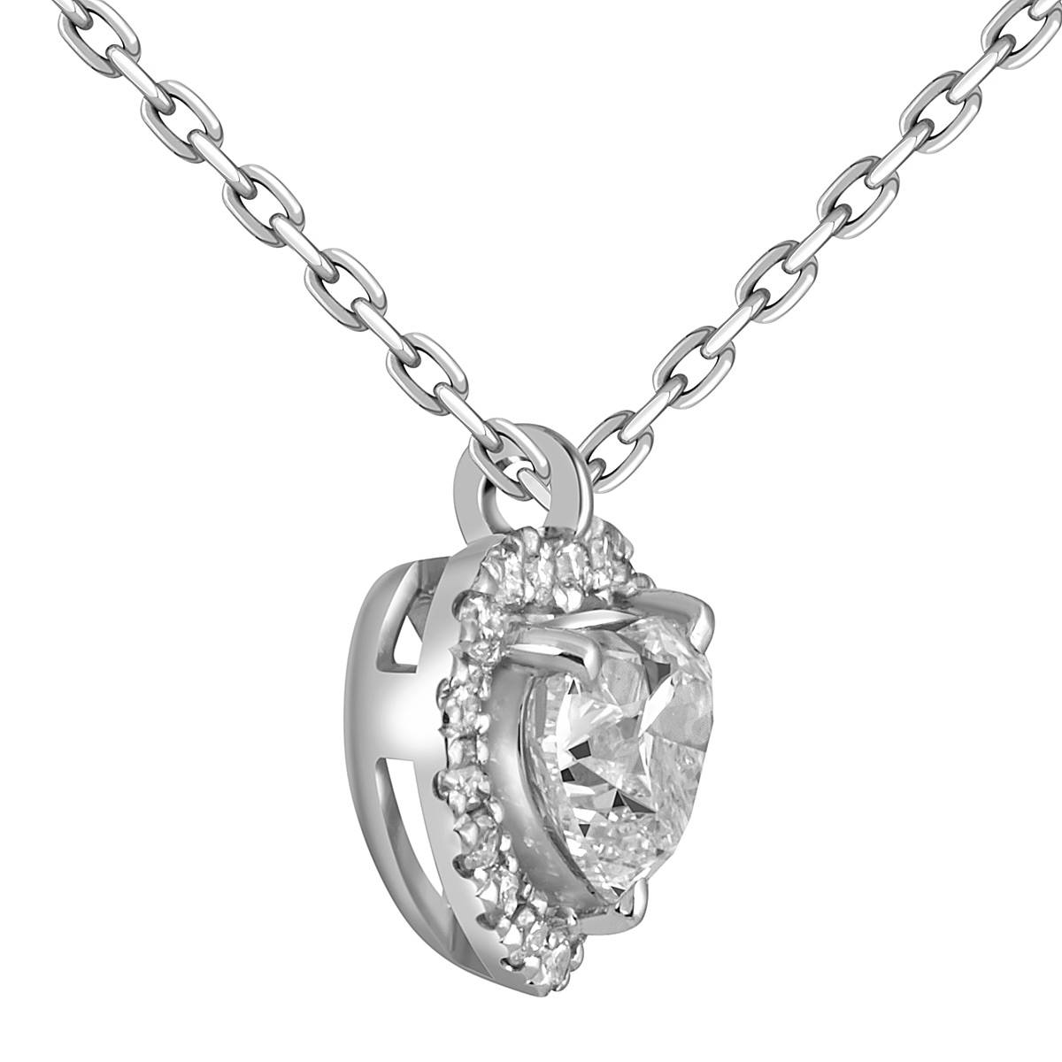 Колье из белого золота с бриллиантами 