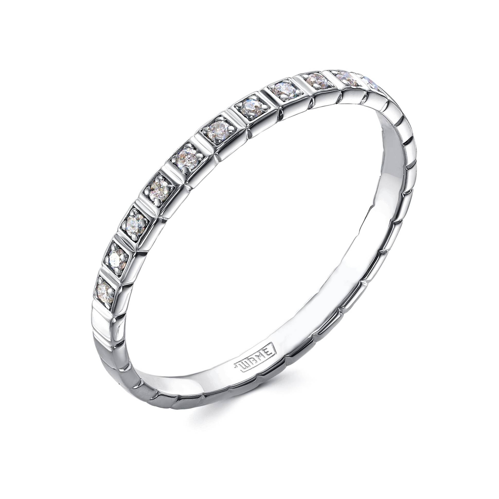 Кольцо из платины с бриллиантами (058013)