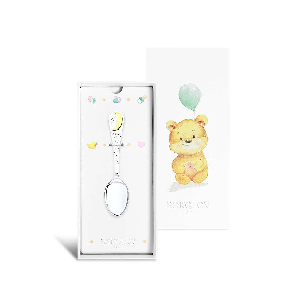 Ложка детская из серебра 925 пробы 