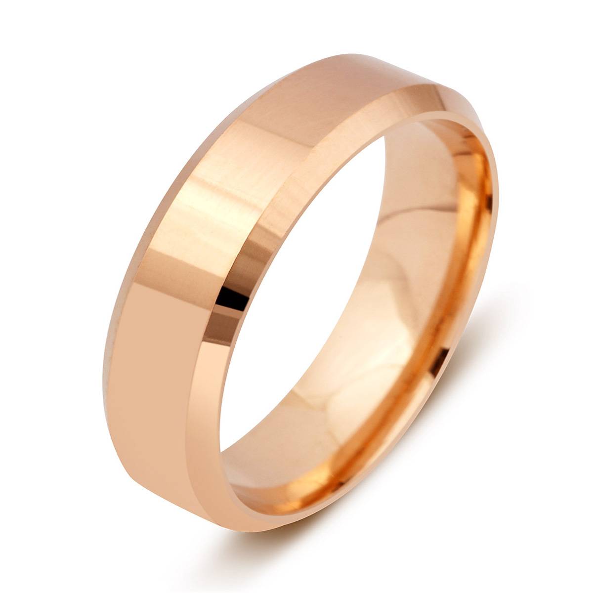 Обручальное кольцо из красного золота (045835)