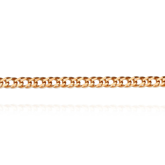 Цепь из красного золота, плетение Ромб (044276)