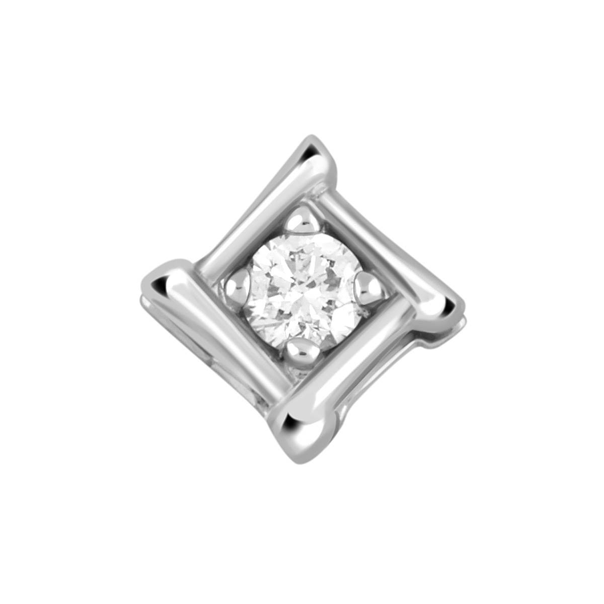 Кулон из платины с бриллиантом (045055)