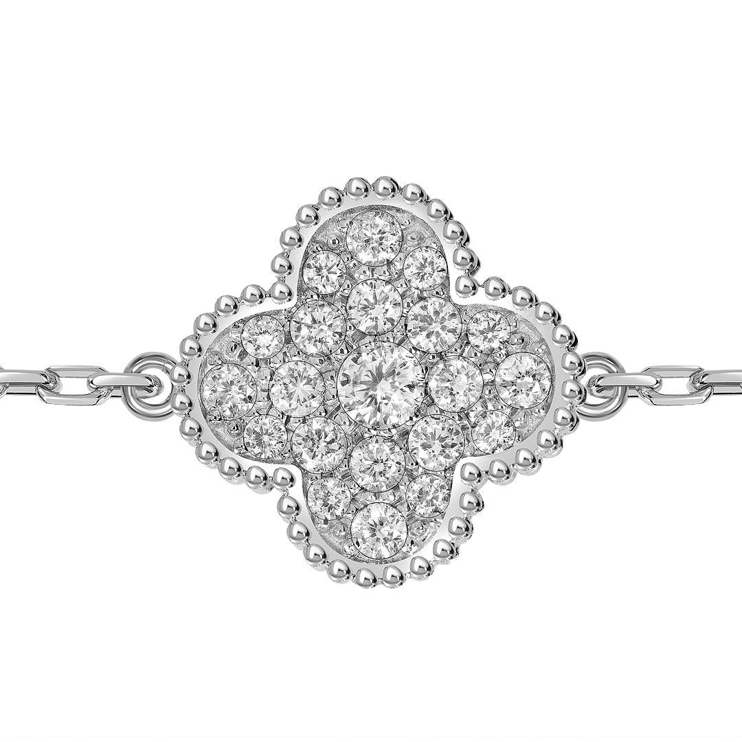 Браслет из белого золота с бриллиантами (063676)