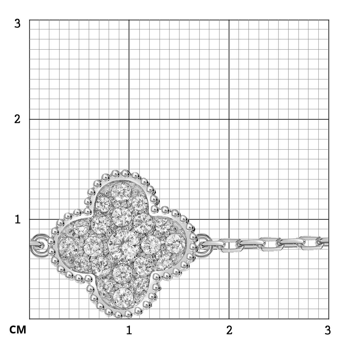 Браслет из белого золота с бриллиантами (063676)