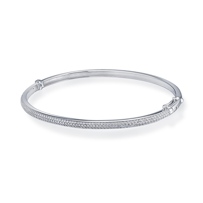 Браслет из белого золота с бриллиантами (051132)