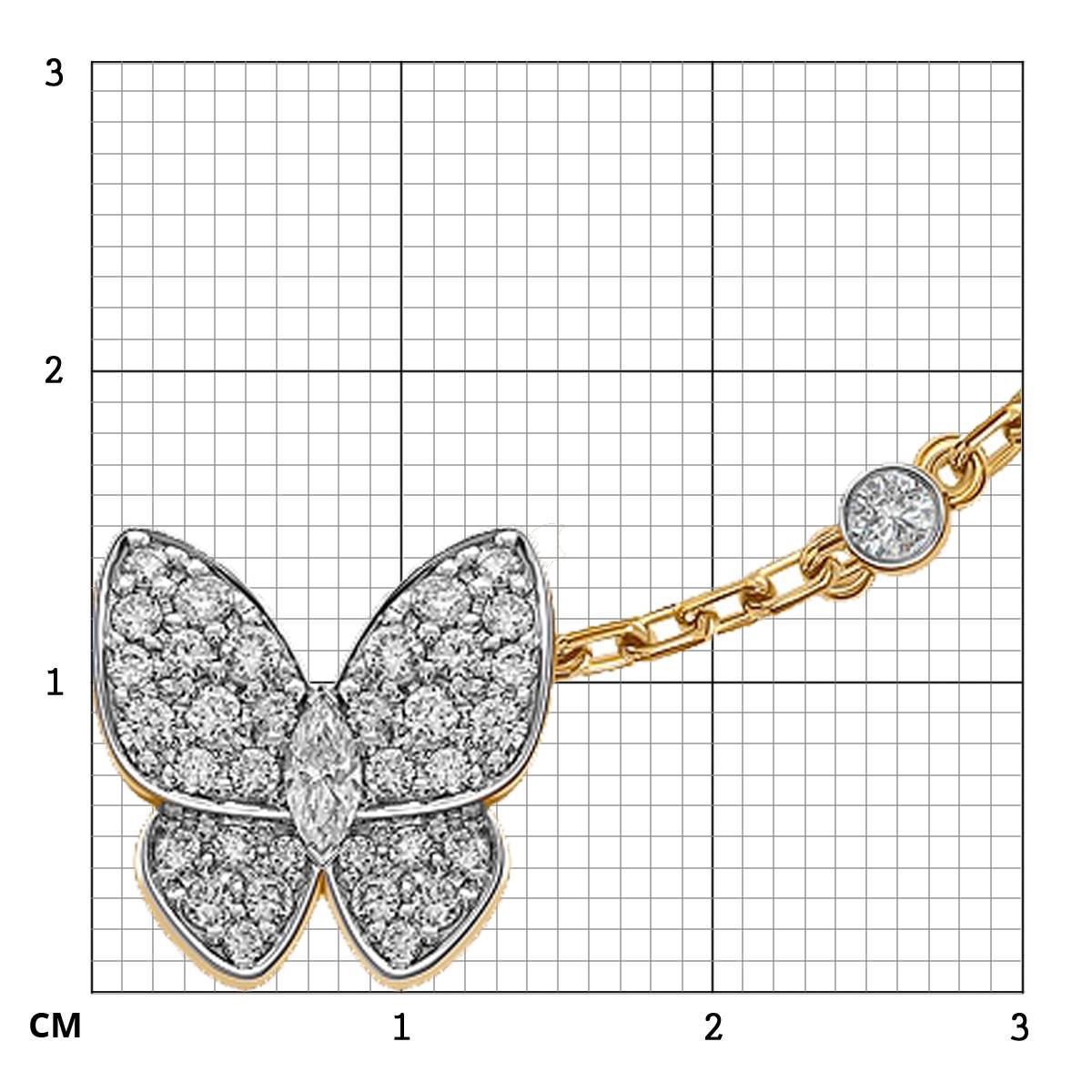 Браслет из жёлтого золота с бриллиантами 