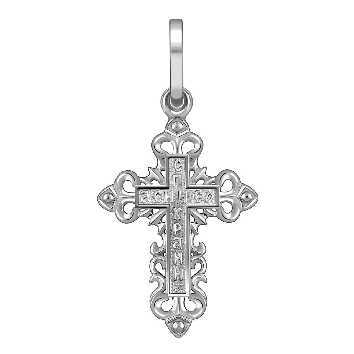 Кулон крест из платины (054302)