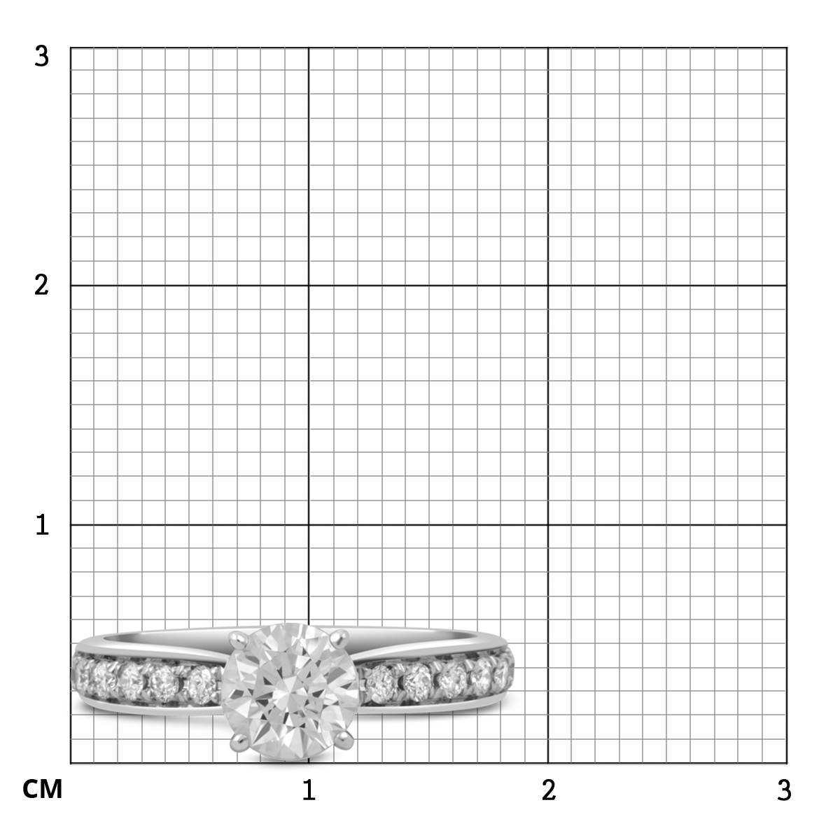 Помолвочное кольцо из белого золота с бриллиантами (049553)
